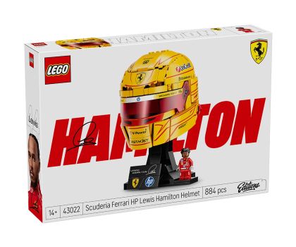 LEGO® Editions Каска на Луис Хамилтън от отбора на Scuderia Ferrari HP 43022 