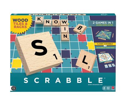 Scrabble Original Игра на български език 2в1 с дървени плочки