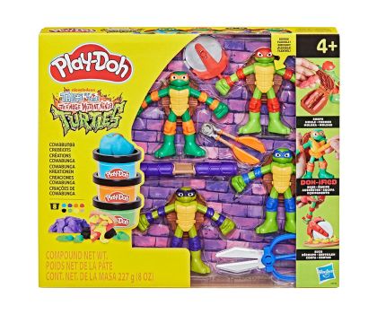 Play Doh Костенурките Нинджа Cowabunga форми с пластелин