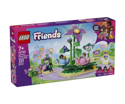 LEGO® Friends Въртележка с цветя и чаени чаши 42702 