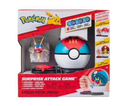 Pokemon Покемон игра Изненадваща атака Carvahna+Lure Ball