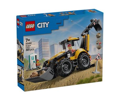 LEGO® City Жълт багер със задна лопата 60480 