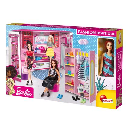 Lisciani Креативен комплект Направи си сам моден бутик с включена кукла Барби Barbie