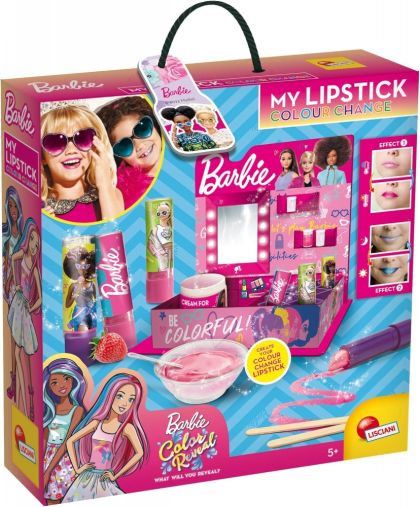 Lisciani Направи си сам червило с промяна на цвета Barbie