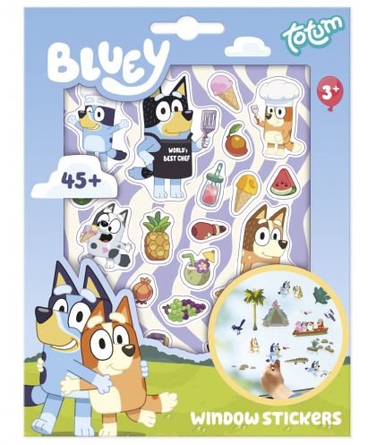 Totum Стикери за стъкло 45 броя Bluey
