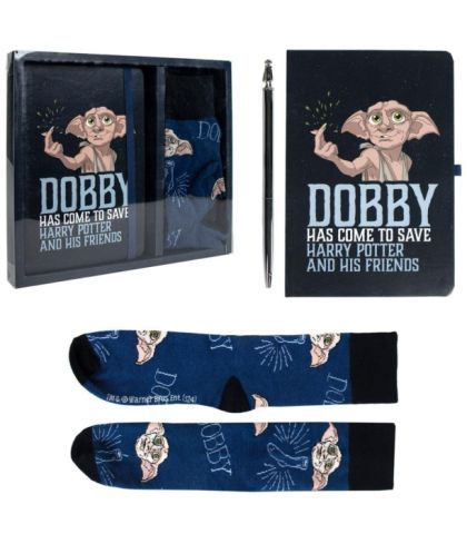 Harry Potter Подаръчен комплект Тефтер, Химикал и Чорапи DOBBY
