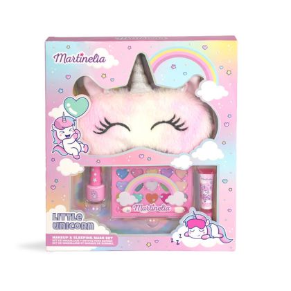 Martinelia Козметичен комплект с маска за спане LITTLE UNICORN 4 части