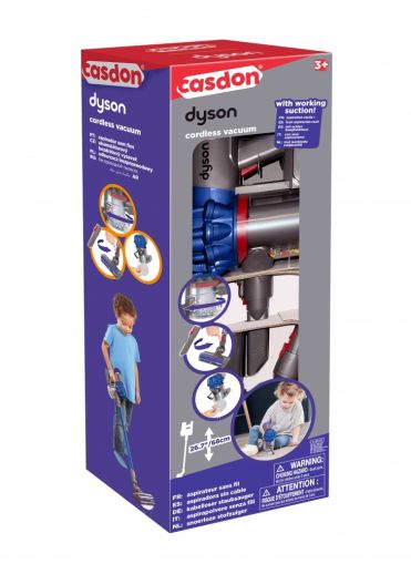 Casdon Интерактивна играчка Безжична прахосмукачка Dyson Синя 