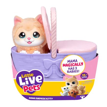 Little Live Pets Интерактивна играчка Коте с бебета Mama Surprise 