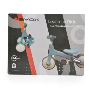 BYOX Мини баланс велосипед Learn to Ride 2в1 син