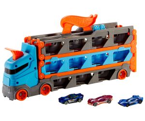 Hot Wheels City Високоскоростен транспортьор с 3 колички