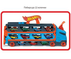 Hot Wheels City Високоскоростен транспортьор с 3 колички