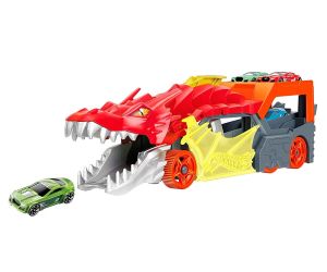 Hot Wheels City Транспортьор Дракон с количка