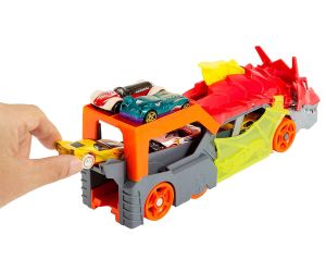 Hot Wheels City Транспортьор Дракон с количка