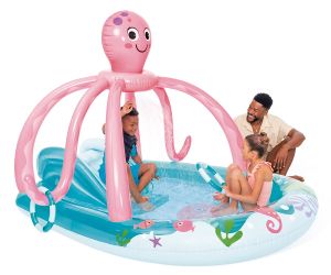 INTEX Надуваем център за игра с пързалка Октопод, 234 х 183 х 15 см