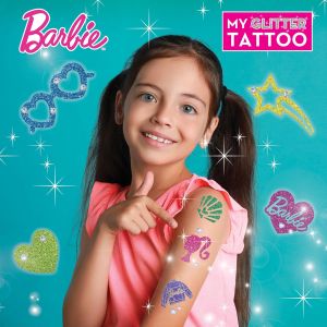 Lisciani Направи си сам блестящи татуировки Barbie