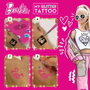 Lisciani Направи си сам блестящи татуировки Barbie