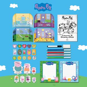 Lisciani 2в1 Раница с комплект за рисуване Peppa Pig
