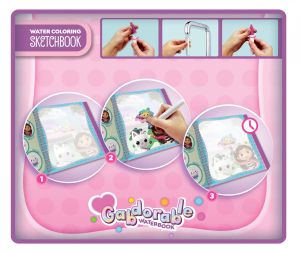 Lisciani Книжка за оцветяване с вода Gabby′s Dollhouse - Gabdorable