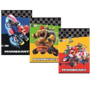 Super Mario Тетрадка А4 Mariokart Red, 40 листа, асортимент