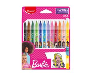 Maped Barbie Флумастери, 12 цвята 