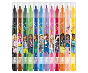 Maped Barbie Флумастери, 12 цвята 