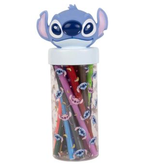 Disney Stitch Буркан с Флумастери 18 цвята 