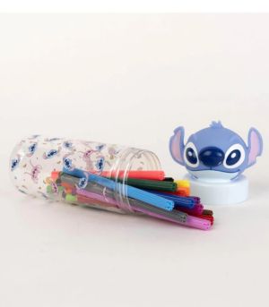 Disney Stitch Буркан с Флумастери 18 цвята 