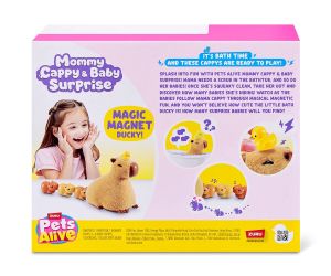 Zuru Pets Alive Мама капибара с малки бебета