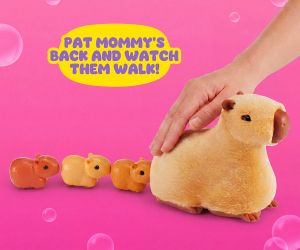 Zuru Pets Alive Мама капибара с малки бебета