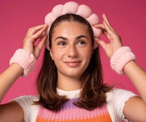 Beauty Routine Диадема и накитници за предпазване от мокрене при миене на лицето