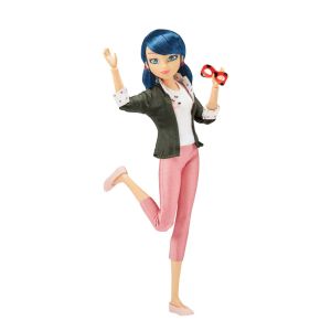 MIRACULOUS Калинката и Котарака Фигура герой Маринет с костюм на Калинката и Kwami