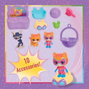 Super Kitties Интерактивна База с Фигурки, Светлини и Звукови Ефекти