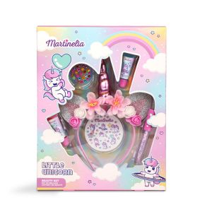 Martinelia Комплект гланц за устни, диадема и стикери LITTLE UNICORN 6 части