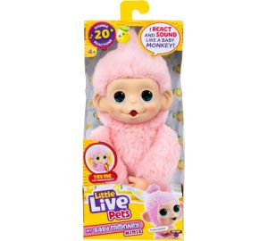 Little Live Pets Интерактивна играчка Мини Бебе Маймунка, асортимент